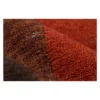 2'x3' Solid Knotted Accent Rug Paprika Red/Black - Momeni