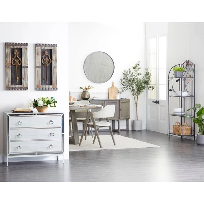 Wood Keys 3D Skeleton Wall Decor With Studs Set Of 2 Brown - Olivia & May 8 Wood Keys 3D Skeleton Wall Decor With Studs Set Of 2 Brown - Olivia & May - Image 8