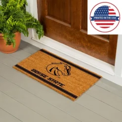 Evergreen Boise State University Logo Turf Mat, Brown- 28 X 16 Inches Indoor Outdoor Doormat -Decora Shop GUEST c9f23538 356c 4268 b959 246f8494c4d5