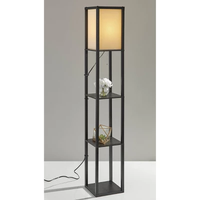 63" Wright Shelf Floor Lamp - Adesso 2 63" Wright Shelf Floor Lamp - Adesso - Image 2