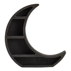 2 Pack Wooden Moon Shelf, Rustic Wall Home Decor, Crystal Holder For Stones Display And Essential Oils (10 X 10 X 2 In) -Decora Shop GUEST cc4d5ec4 25ed 4bd9 ac57 de9663f3fe07