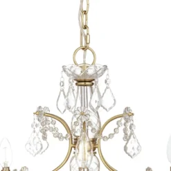Vienna Full Spectrum DeMallo Gold Chandelier 26" Wide French Scroll Arm Clear Crystal 6-Light Fixture For Dining Room House Foyer Kitchen Island Home -Decora Shop GUEST cd6b4afb 3bbd 4a11 9886 ccec1b01aa92