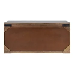 30" X 10" X 14" Mezzeta Decorative Coastal 2 Door Wall Cabinet Natural Wood - Kate & Laurel All Things Decor -Decora Shop GUEST cdaf812a 0b56 46a5 9d33 0022944db2dd