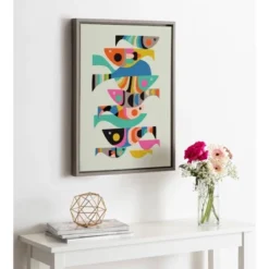 18" X 24" Sylvie Under The Sea Framed Canvas Wall Art By Rachel Lee Gray - Kate And Laurel -Decora Shop GUEST cdfe50a4 744d 41c4 bd25 13e1bf953545