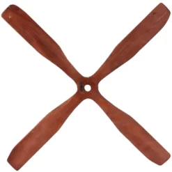 Wood Airplane Propeller 4 Blade Wall Decor With Aviation Detailing Brown - Olivia & May -Decora Shop GUEST d1b57306 78c2 45a0 b8c8 88aace3f0257
