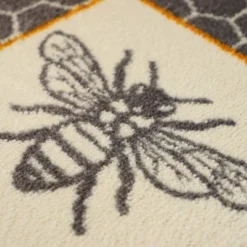 2'x3' ColorStar Bee Hex Door Mat Gray - Bungalow Flooring -Decora Shop GUEST d230b844 f420 455c 84a9 ab26ce9f264b