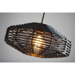 7" Kingston Pendant Ceiling Light Black - Adesso -Decora Shop GUEST d29f6cb8 adb4 46ef 909d 962ed223dd0a
