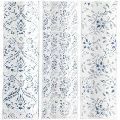 Set Of 3 Metal Floral Wall Decors With Embossed Details White - The Novogratz -Decora Shop GUEST d43a8289 313b 45cc a919 d42721d96dac