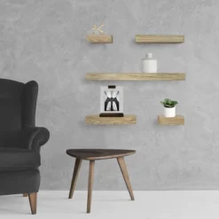 Set Of 5 Wall Shelf Natural - Project 62™ -Decora Shop GUEST d882c438 66df 4701 aa13 e4172710e1dc