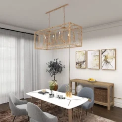 Vintage Metal Chandelier Gold - Olivia & May -Decora Shop GUEST da1dc369 9bfd 4c67 ac5e 31399f94204e