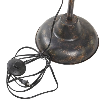 Industrial Metal Floor Lamp Brown - Olivia & May 3 Industrial Metal Floor Lamp Brown - Olivia & May - Image 3