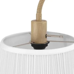 68" Maris Light Faux Wood Floor Lamp With White Patten Shade - Globe Electric -Decora Shop GUEST dd957a5b c760 4591 b58e b76e8db2c15d