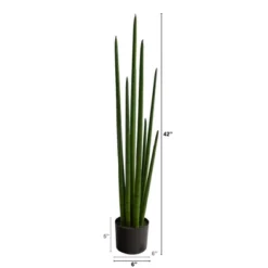 Nearly Natural 3.5-ft Sansevieria Snake Artificial Plant