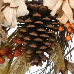National Tree Company Artificial Autumn Wreath, Decorated With Pinenuts, Gourds, Berry Clusters, Pinecones, Assorted Leaves, Autumn Collection, 22 In -Decora Shop GUEST de1baf3d b561 41dc 8d32 750e18e9ead7