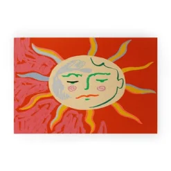 Sandrapoliakov HELIOS Looped Vinyl Welcome Mat - Society6 -Decora Shop GUEST df06141f d391 44d2 b9a6 63d6db4adaaa