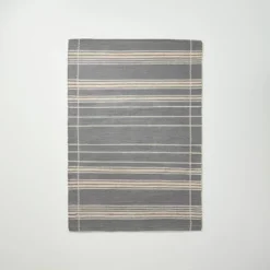 Wool Blend Variegated Stripe Area Rug Dark Gray - Hearth & Hand™ With Magnolia -Decora Shop GUEST dfeaf7b3 fe91 42d0 a761 a75fb13a64e0