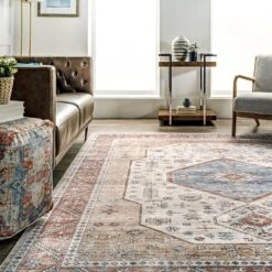 NuLOOM Elowyn Machine Washable Medallion Area Rug -Decora Shop GUEST e08c882a 71b0 40d2 8550 a251189af4bf