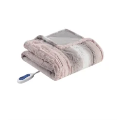 50"x70" Marselle Oversized Faux Fur Electric Throw Blanket - Beautyrest -Decora Shop GUEST e0b913dd 9929 4f69 93e7 a76b6868529b