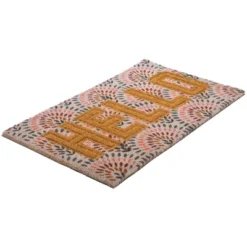 Northlight Brown And Pink "Hello" Floral Coir Outdoor Doormat 18" X 30" 8 Northlight Brown And Pink "Hello" Floral Coir Outdoor Doormat 18" X 30" -Decora Shop GUEST e1f747e4 1e56 4330 87be 58ad2ba4b83f