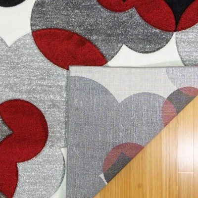 Disney Mickey Mouse Encore 5'3"x7' Indoor Area Rug White/Red 3 Disney Mickey Mouse Encore 5'3"x7' Indoor Area Rug White/Red - Image 3