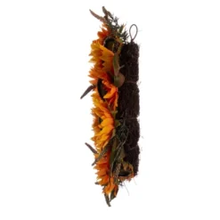 Vickerman 24" Artificial Yellow Sunflower Wreath With Green Fern Foliage. -Decora Shop GUEST e35bbe05 4d7d 41b2 8134 09aad80ac098