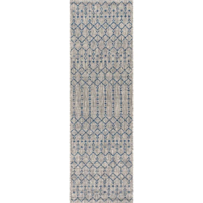 Ourika Moroccan Geometric Textured Weave Indoor/Outdoor Area Rug - JONATHAN Y 1 Ourika Moroccan Geometric Textured Weave Indoor/Outdoor Area Rug - JONATHAN Y