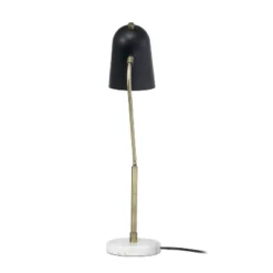 Asymmetrical Marble And Metal Desk Lamp With Sloped Shade Antique Brass - Lalia Home -Decora Shop GUEST e62527f3 5c17 4875 a22c 4c876cf3c0ae