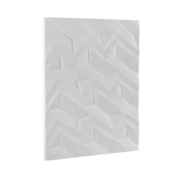 Wood Geometric Carved Wall Decor White - CosmoLiving By Cosmopolitan -Decora Shop GUEST e68ed3b4 c42b 45f7 8701 02b3ebe2211d
