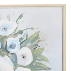 Canvas Floral Bouquet Framed Wall Art With Tan Frame Multi Colored - Olivia & May -Decora Shop GUEST e7466199 c147 476f 977c 802d12aa04fd