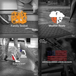 1'8"x2'6" Aqua Shield Snowflake Door Mat Solid Red - Bungalow Flooring -Decora Shop GUEST e76cc85e ad2a 460b af82 07a73da27001