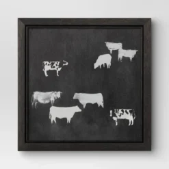 (Set Of 2) 12" X 12" Cow Collection II Framed Wall Canvases - Threshold™ -Decora Shop GUEST eba1d89c 78cc 4c5b 8c67 3a03cc2b6c22