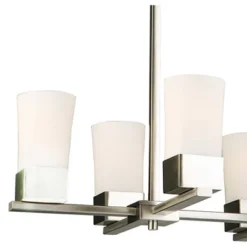 Ciara Springs 6 Light Chandelier Silver/White - EGLO