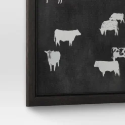 (Set Of 2) 12" X 12" Cow Collection II Framed Wall Canvases - Threshold™ -Decora Shop GUEST ed6cea91 4424 4805 8aee 4c4271b75676