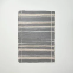Wool Blend Variegated Stripe Area Rug Dark Gray - Hearth & Hand™ With Magnolia -Decora Shop GUEST ed90b234 077e 454c 8d98 a788492a1a64