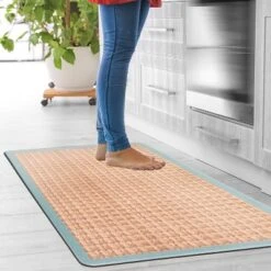 World Rug Gallery Natural Border Anti-Fatigue Standing Mat -Decora Shop GUEST eee0ecf9 93e3 45d5 ab25 50742ba23044