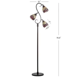 70.5" Walker Tiffany Multi Light Floor Lamp (Includes LED Light Bulb) Bronze - JONATHAN Y -Decora Shop GUEST f2018405 22c0 4163 9798 35e55f076018