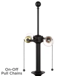 360 Lighting Spenser Retro Art Deco 58" Tall Floor Lamp Oiled Bronze Brown Beige Fabric Pleated Empire Shade For Living Room Bedroom House -Decora Shop GUEST f22e1776 df48 4af0 a4a8 6be622cd9dd7