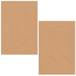 50-Pack Paper Picture Frames 4x6 Easel With Attached Stand, Kraft Paper Photo Frames For DIY Projects, Classroom Crafts, Wall Decor -Decora Shop GUEST f27cabe6 4ac5 433d ab2b a0a73beb0984