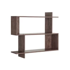 35.4" X 32" Manasa Floating Geometric Kilter 2 Tier Wall Shelf - Danya B. -Decora Shop GUEST f4e85d59 1af7 47fd 9c3a 7fd28ecfc8a9
