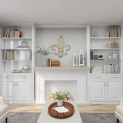 Metal Fleur De Lis Wall Decor With Distressing White - Olivia & May -Decora Shop GUEST f5485e69 7183 4c61 8098 3cc43dfce752