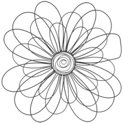 29" X 29" Metal Floral 3D Wire Wall Decor With Crystal Embellishments Black - Olivia & May -Decora Shop GUEST f658cd8a b810 4bd1 a64c 21aff7350bf0