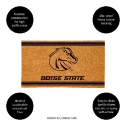 Evergreen Boise State University Logo Turf Mat, Brown- 28 X 16 Inches Indoor Outdoor Doormat -Decora Shop GUEST f926d3c6 14fa 42e4 a5e7 9b8b8017f1a3