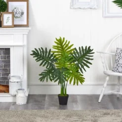 Nearly Natural 3-ft Philodendron Artificial Plant (Real Touch) -Decora Shop GUEST fa4ea375 a792 4309 beba b54b2c388494