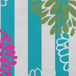 16"x16" Flower Bursts Square Throw Pillow - E By Design