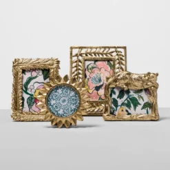 4" X 4" Cast Sunburst Frame Gold - Opalhouse™ -Decora Shop GUEST fd37b239 5c24 4dd7 9ffd e03c865a7260