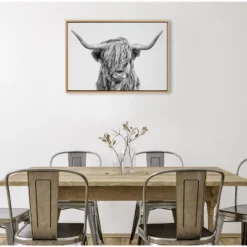 23" X 33" Sylvie Highland Cow II Framed Canvas By Simon Te Of Tai Prints Natural - Kate & Laurel All Things Decor 8 23" X 33" Sylvie Highland Cow II Framed Canvas By Simon Te Of Tai Prints Natural - Kate & Laurel All Things Decor -Decora Shop GUEST ff7effe1 7609 4c48 947e ae3610e1daf9